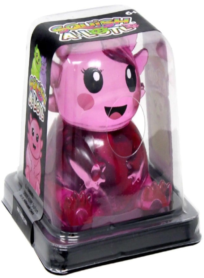 ماتي محطة الألعاب مجموعة هدايا Incredible Play Translucent Squish A-Lotl - 4 قطع (أزرق، بنفسجي، أخضر، وردي) | ألعاب أكسولوتل ناعمة ومرنة لتخفيف التوتر وتحفيز الحواس | للأعمار من 6 سنوات فما فوق - Image 5